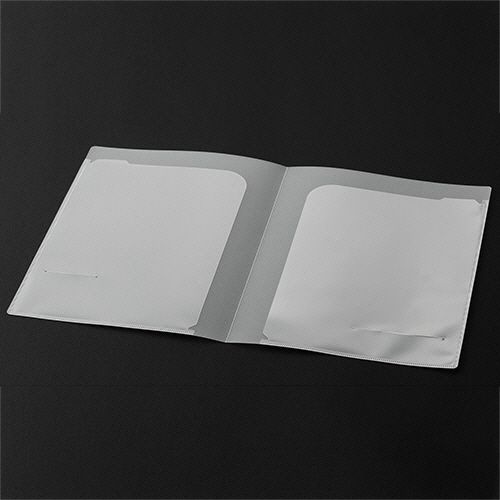 クリアポケットホルダー A4タテ(見開きA3) 2ポケット 1セット(60枚)の通販は