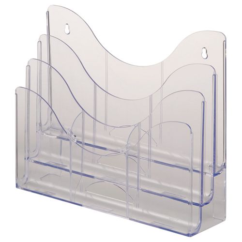 【送料無料】【個人宅届け不可】【法人(会社・企業)様限定】スマートスタンド 仕切り2個付 クリア 1セット(3個)の通販は 7,389円