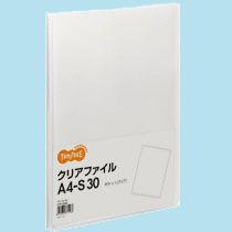 クリアファイル　A4タテ　30ポケット　背幅17mm　クリア　1セット(60冊)