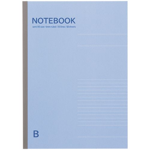 ノートブック セミB5 B罫6mm 50枚 1セット(120冊)の通販は