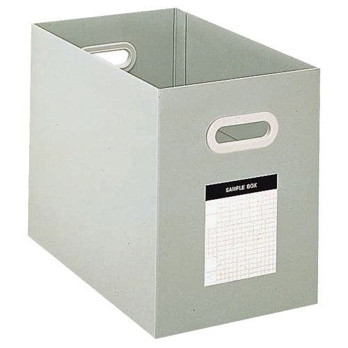 サンプルボックス A4ヨコ 背幅204mm グレー 1セット(10個)の通販は