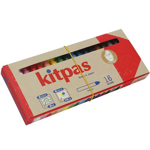 【送料無料】【個人宅届け不可】【法人（会社・企業）様限定】キットパスミディアム　16色(各色1本)/パック　1セット(1...
