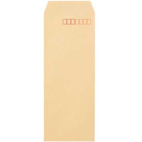 クラフト封筒 テープ付 長4 70g/m2 〒枠あり 1セット(3000枚:1000枚×3箱)