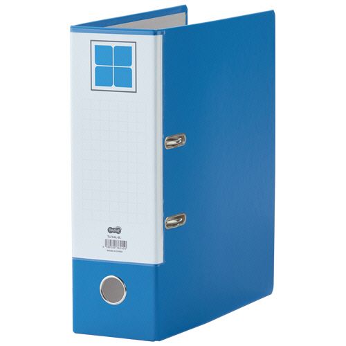 レバー式アーチファイル A4タテ 2穴 760枚収容 76mmとじ 背幅100mm 青 1セット(10冊)の通販は 10,774円