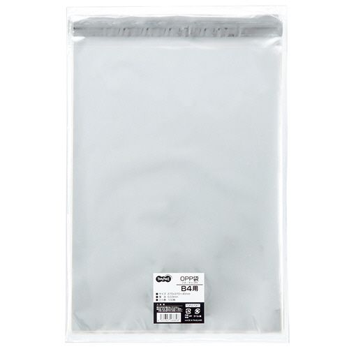 【送料無料】【個人宅届け不可】【法人（会社・企業）様限定】OPP袋　フタ・テープ付　B4用　270x370+40mm　1...