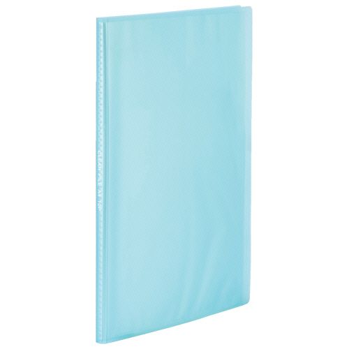 環境にやさしいクリアファイル(植物由来原料配合)　A4　10P　ライトブルー　1セット(60冊)