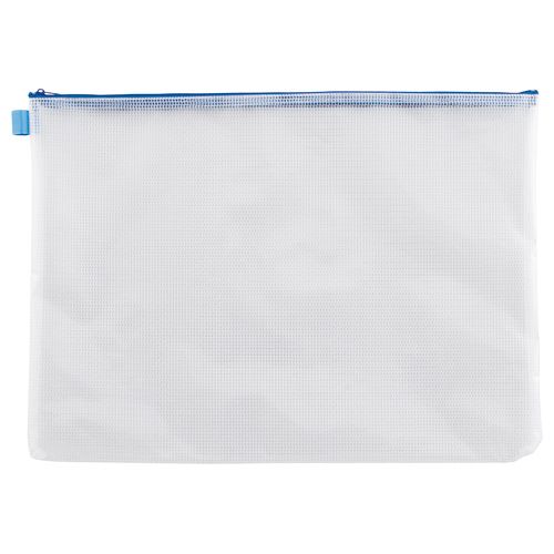 メッシュケース　A3　タテ340×ヨコ470mm　青　1セット(20枚)