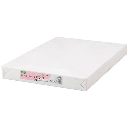 【送料無料】【個人宅届け不可】【法人（会社・企業）様限定】αエコカラーペーパーII A3 ピンク 1セット(1500枚:...の通販は
