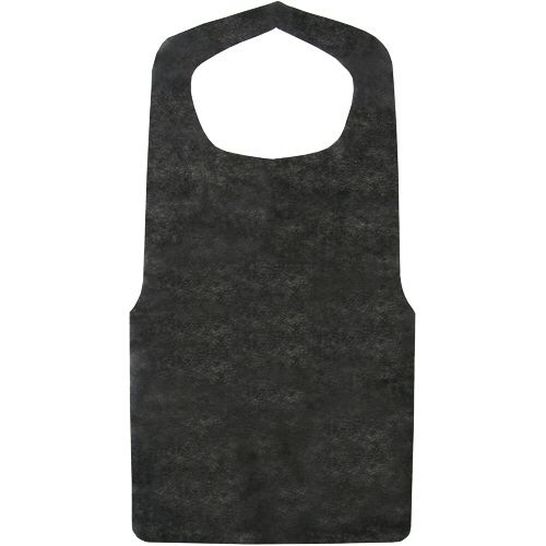 不織布エプロン　黒　1セット(900枚:30枚×30パック)