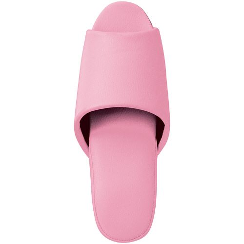 【送料無料】【個人宅届け不可】【法人（会社・企業）様限定】抗菌ビニールレザー調スリッパ(前開き) ピンク 1セット(30足)の通販は 17,056円