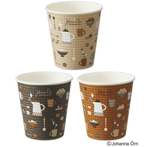 エンボスカップ　Fika(フィーカ)　260mL(9オンス)　1セット(1000個:40個×25パック)