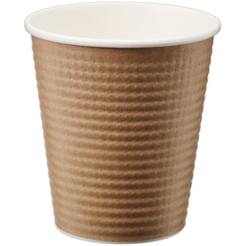 エンボスカップ　210mL(7オンス)　未晒し　1セット(1500個:50個×30パック)