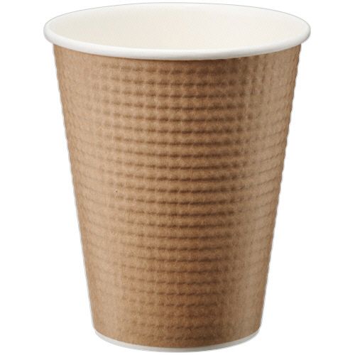 エンボスカップ　260mL(9オンス)　未晒し　1セット(1000個:40個×25パック)