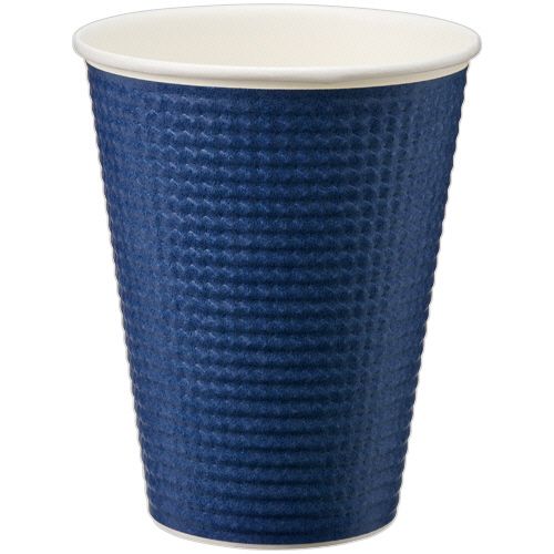 エンボスカップ　340mL(12オンス)　ダークブルー　1セット(1250個:25個×50パック)