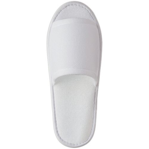 【送料無料】【個人宅届け不可】【法人（会社・企業）様限定】ソフトニットスリッパ 大人用 ホワイト 1セット(50足:5足...の通販は 5,291円