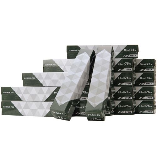 業務用アルミホイル　３０ｃｍ×７５ｍ　１セット（２０本）