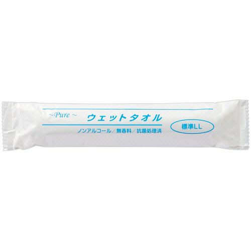 【送料無料】【個人宅届け不可】【法人（会社・企業）様限定】Pure　ウェットタオル　標準　LL　1セット(500本:50...