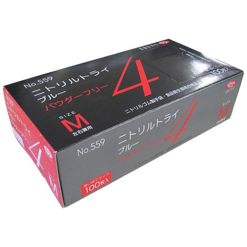 【送料無料】【個人宅届け不可】【法人（会社・企業）様限定】ニトリルトライ4　ブルー　パウダーフリー　M　1セット(300...