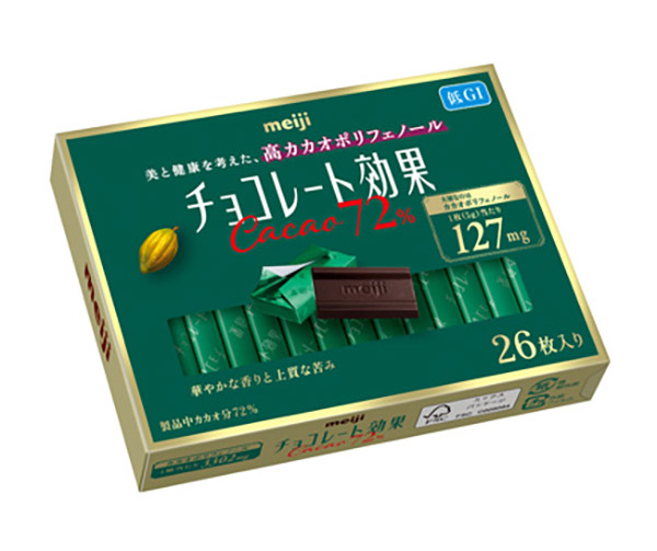 【送料無料】★まとめ買い★　明治　チョコレート効果カカオ７２％26枚入り　130g　×6個【イージャパンモール】