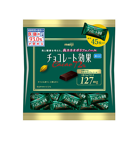 【送料無料】★まとめ買い★　明治　チョコレート効果カカオ７２％大袋　225g　×12個【イージャパンモール】