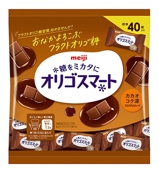 ★まとめ買い★　明治　オリゴスマートカカオコク深ミルクチョコレート大袋　200ｇ　×12個【イージャパンモール】