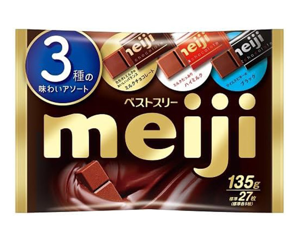 【送料無料】★まとめ買い★　明治　ベストスリー袋　135ｇ　×18個【イージャパンモール】