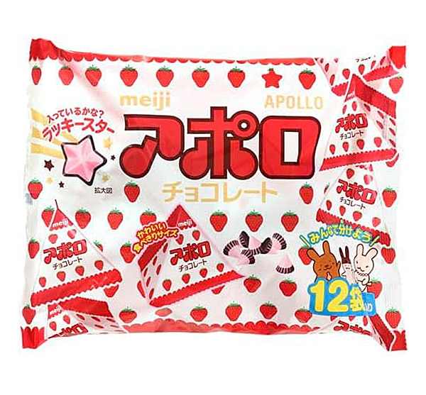 【送料無料】★まとめ買い★　明治　アポロ袋 12袋　117.6g　×18個【イージャパンモール】