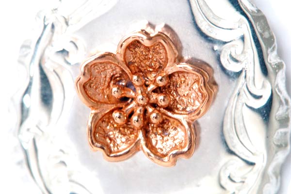 シルバー925 ペンダント ネックレス 和柄 和風 桜 花 チェリー