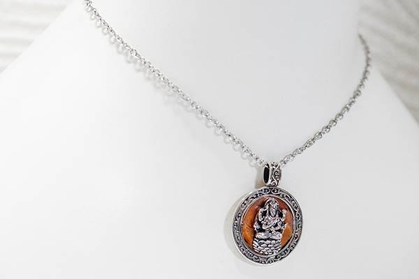 阿修羅 王 太陽神 守護神 仏教 サンスクリット シルバー 925 メンズ ペンダント ネックレス_5