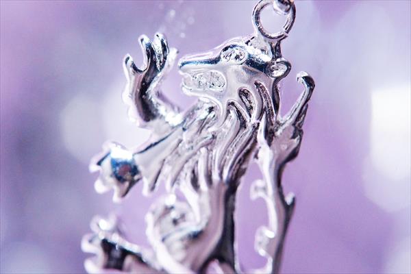 百獣の王(キング) ライオン(獅子)モチーフ 炎の紋章バチカン装飾