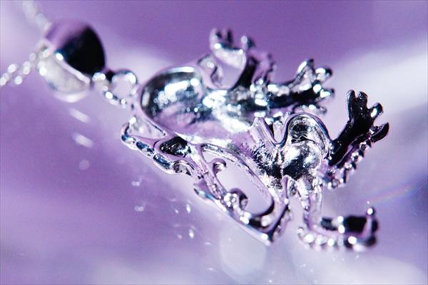百獣の王(キング) ライオン(獅子)モチーフ 炎の紋章バチカン装飾