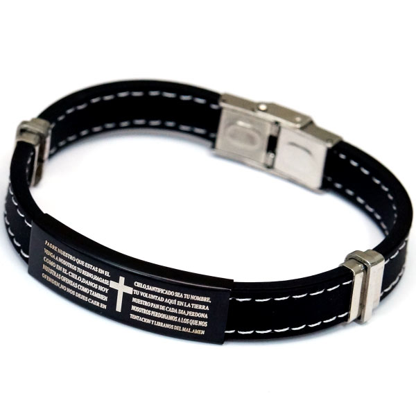 聖書 バイブル クロス 十字架 バングル ブレスレット ステンレス ラバー メンズ ルードの通販はau Pay マーケット アクセサリー通販 Farice