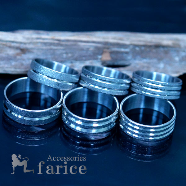 ダイヤモンドダスト 吹き付け チタン シンプル メンズ レディース リング 指輪 1ライン 2ライン 3ライン の通販はau Pay マーケット アクセサリー通販 Farice