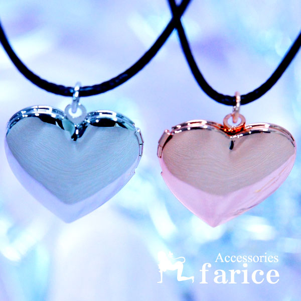 ハート シンプル フラット 鏡面 レディース ロケット ペンダント ネックレス ピンクゴールド シルバー の通販はau Pay マーケット アクセサリー通販 Farice