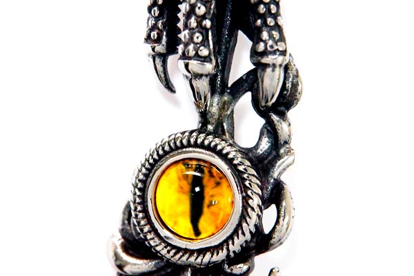 ヴィンテージの鷲の爪の羽根ネックレス 金色の鷲の爪とターコイズの