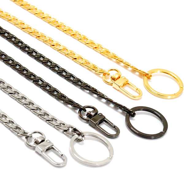 喜平チェーン 鎖 シンプル 財布 鍵 ストリート ヒップホップ メンズ レディース ウォレットチェーン (金/銀/黒)の通販はau PAY マーケット  東京アクセサリー