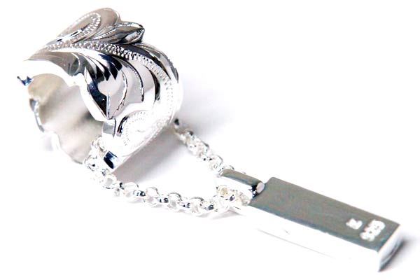 ハワイアンジュエリー ペンダント ネックレス プルメリア 花 波 ストレート バレル スティック メンズ シルバー925の通販は