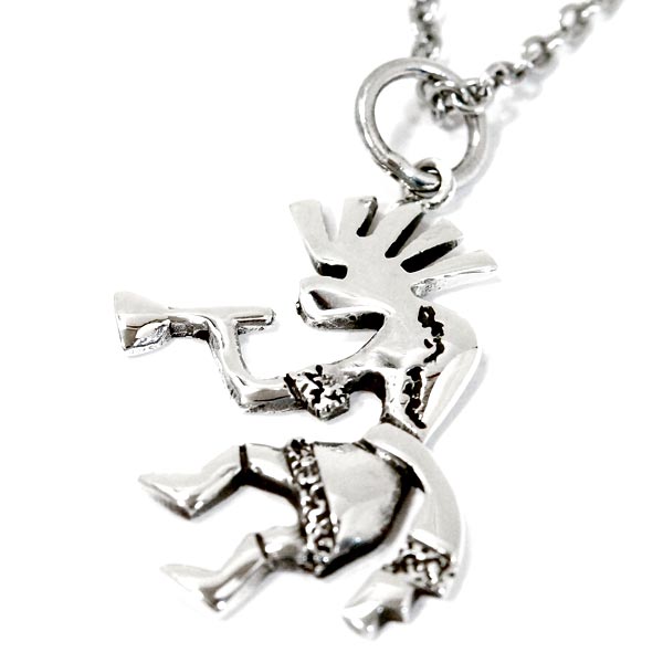 Native Indianココペリ ペンダント 純銀！幸運の精霊 Native Indianココペリ ペンダント 純銀！幸運の精霊 ポピ族