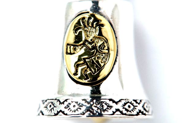 インディアンジュエリー ベル 鐘 ココペリ 精霊 フェザー 羽 メンズ シルバー925 ペンダント ネックレス