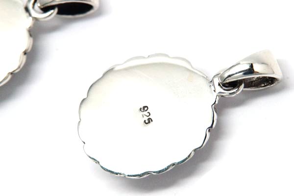 インディアンジュエリー ペンダント ネックレス 天然石 ロープ シルバー925 メンズ レディース 【ターコイズ/ハウライト】