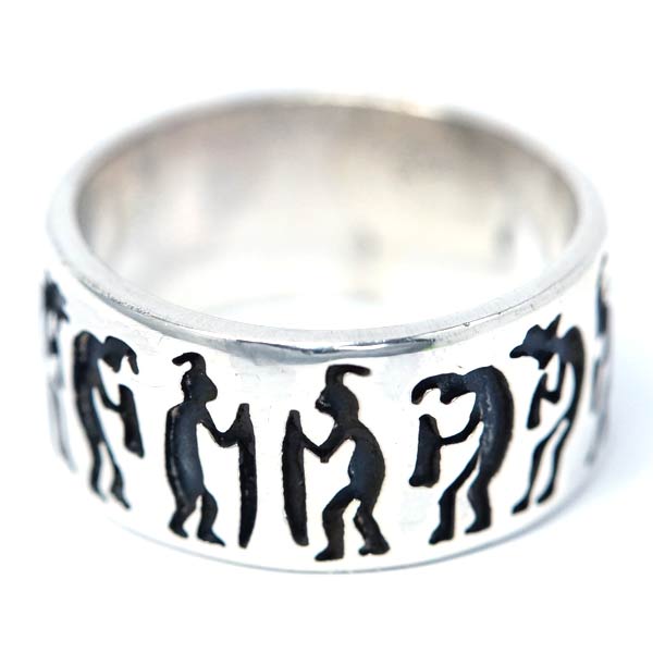 インディアンジュエリー リング ココペリ 精霊 バリエーション オーバーレイ シルバー925 メンズの通販は