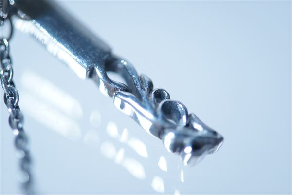 クロス 十字架 アラベスク リング チェーン連結 クリアジルコニア シルバー925 ペンダント ネックレス