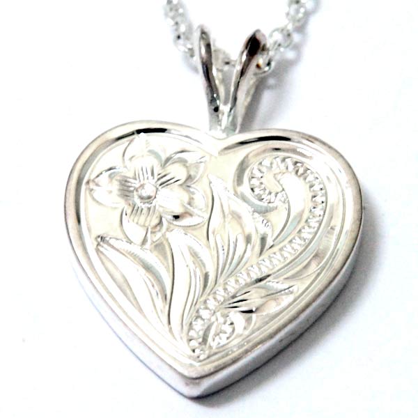 ハワイアンジュエリー ペンダント ネックレス ハート ボックス型