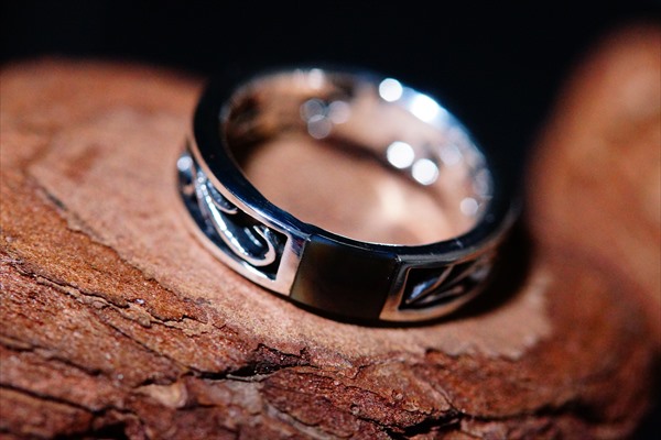 アワビ貝 アラベスク シンプル シルバー925 リングの通販は