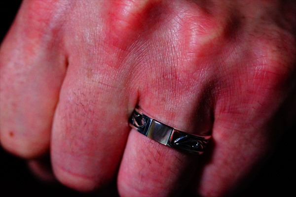 アワビ貝 アラベスク シンプル シルバー925 リングの通販は