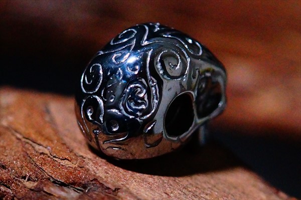 ブラックロジウム スカル 髑髏 トライバルタトゥー シルバー925