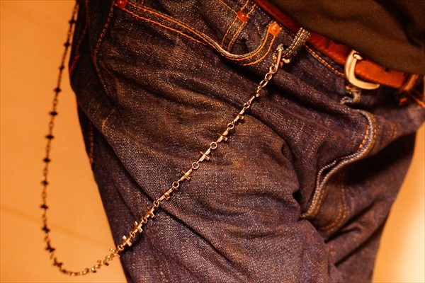 ブラックロジウム クロス 十字架 シルバー925 ウォレットチェーン ブラックロジウム クロス 十字架 シルバー925 ウォレットチェーンの