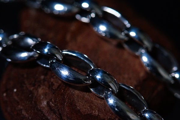 オーバル フラット リング シンプル シルバー925 ウォレットチェーン オーバル フラット リング シンプル シルバー925 ウォレットチェーンの