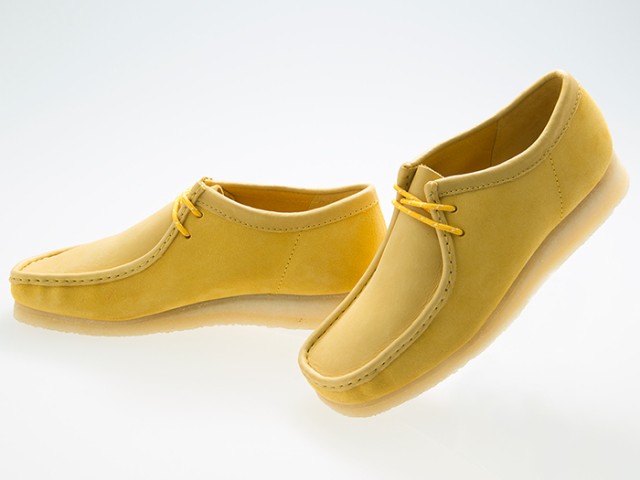 送料無料!!クラークス CLARKS ORIGINALS WALLABEE ワラビー YELLOW COMBI SUEDE イエロー コンビ スエード レザー #26154742 の通販は