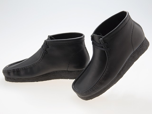 送料無料!!クラークス CLARKS ORIGINALS WALLABEE BOOT ワラビー ブーツ BLACK LEATHER ブラック レザー 黒 #26155512